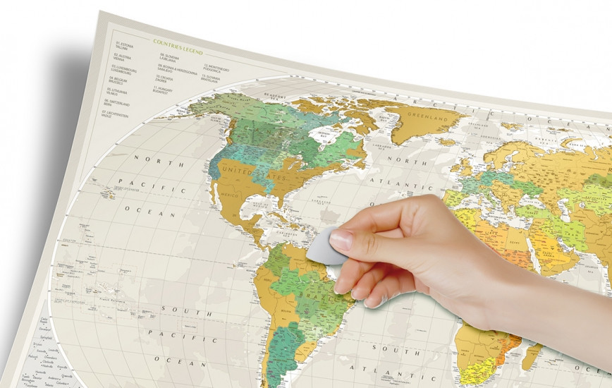 Скретч карта Geography World