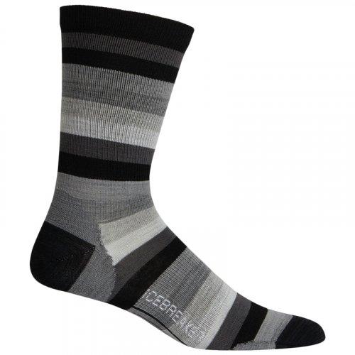 

Носки Icebreaker Lifestyle Ultralight Crew Stripe, Черный-серый