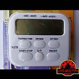 Термометр, таймер із щупом пластик TA278🌡️, фото 3