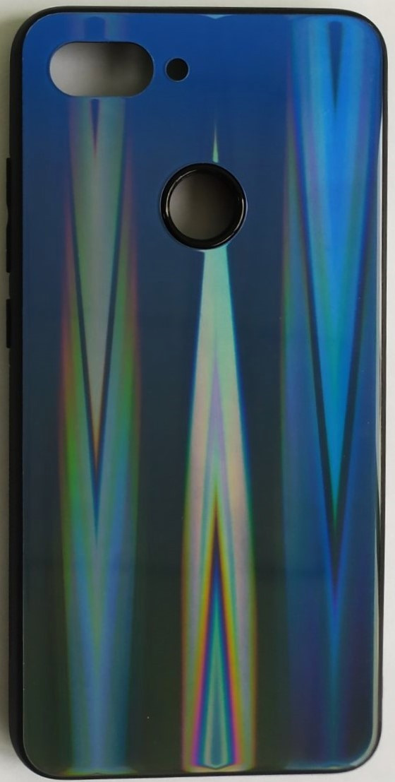 

Силиконовый чехол "Стеклянный Shine Gradient" Xiaomi Mi 8 Lite (Deep Blue) №10, Темно-синій