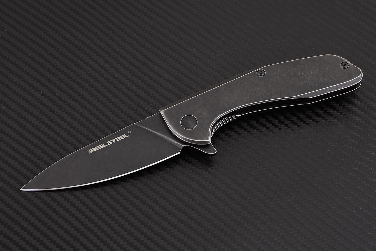 

Нож складной Real Steel E571 Black Stonewashed 7132