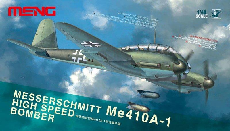 Messerschmitt ME-410A Шершень німецький бомбардувальник в масштабі 1/48. MENG LS-003