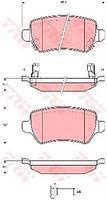 

Тормозные колодки задние CHEVROLET, KIA, Опель (пр-во TRW GDB1515)