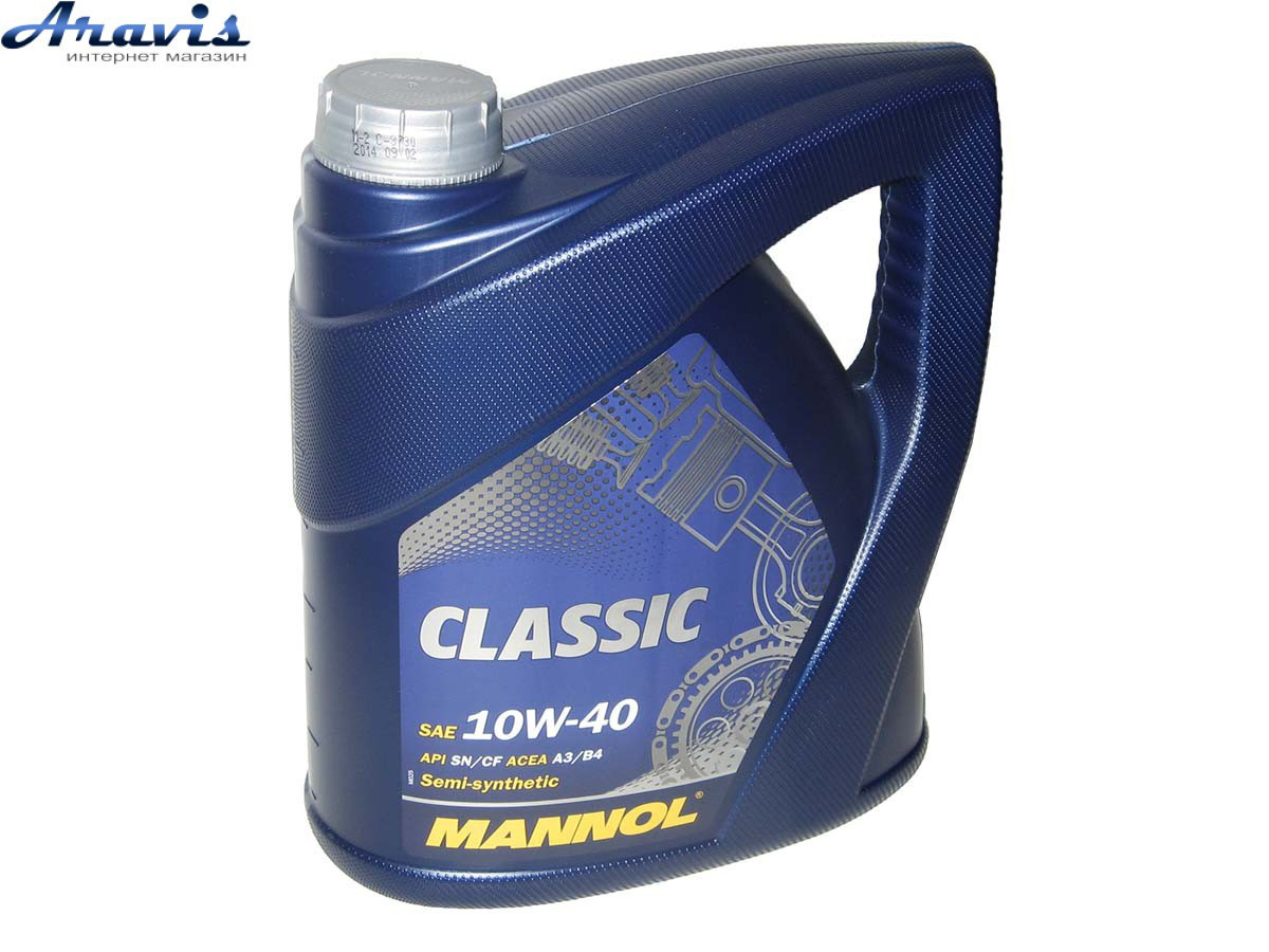 Масло моторное гидросинтетика MANNOL Classic 10W-40 4L SN/CF