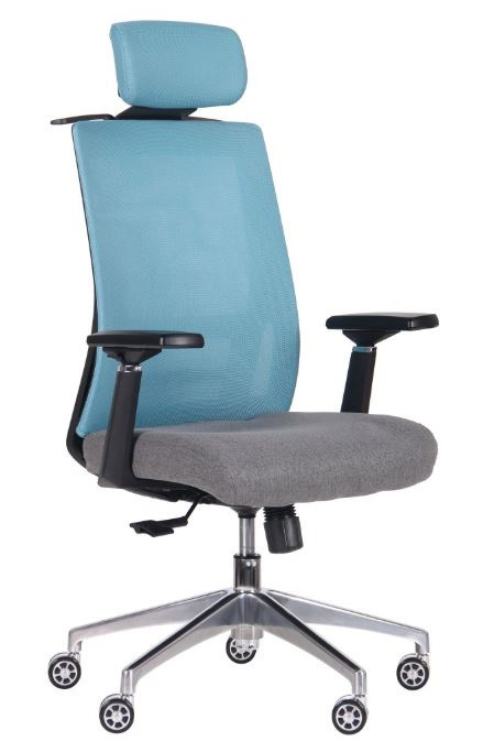 Кресло Self светло-голубой, серый