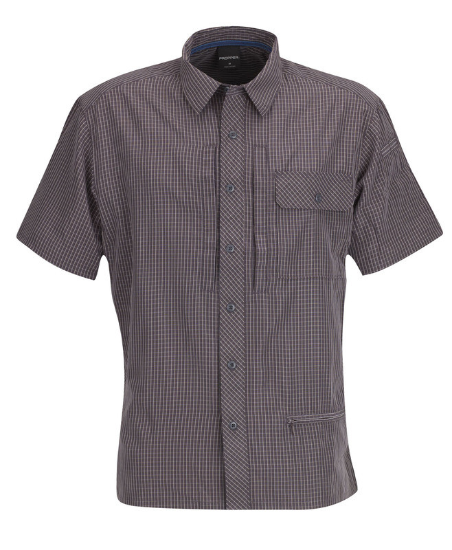 

Оригинал Тактическая рубашка Propper Independent Button Up Shirt F5352 - Charcoal Plaid Small, Charcoal