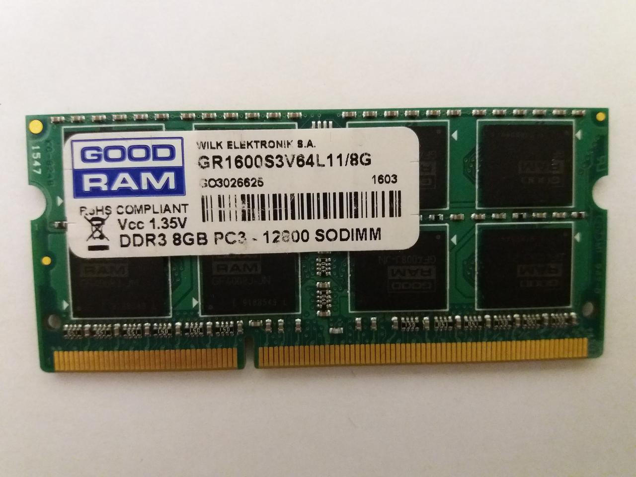 Оперативна пам'ять DDR3 8GB) - GOOD RAM 8GB PC3L-12800