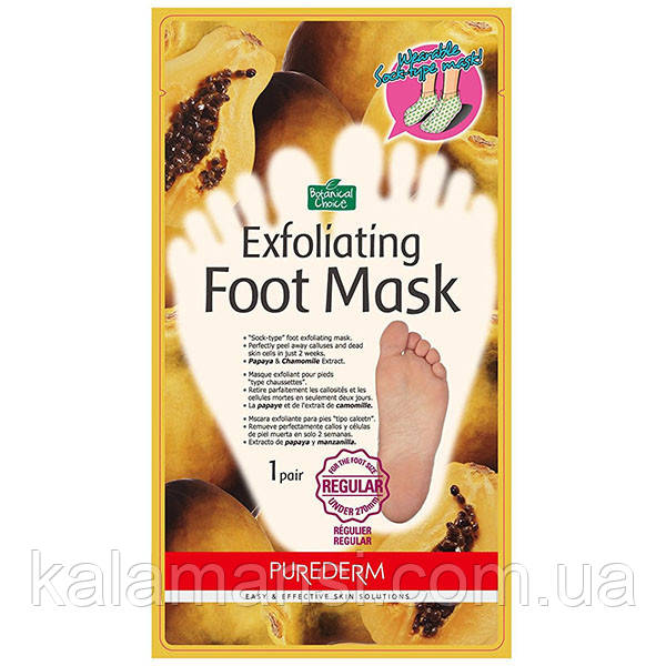 

Отшелушивающая пилинг-маска для ног Purederm Exfoliating Foot Mask