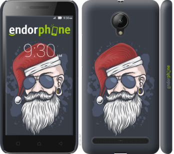 

Чехол на Lenovo Vibe C2 Christmas Man "4712c-397-535", Черный