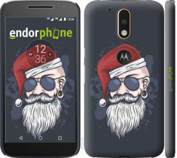 

Чехол на Motorola MOTO G4 Christmas Man "4712c-511-535", Черный