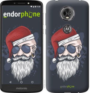 

Чехол на Motorola Moto E5 Plus Christmas Man "4712u-1412-535", Черный