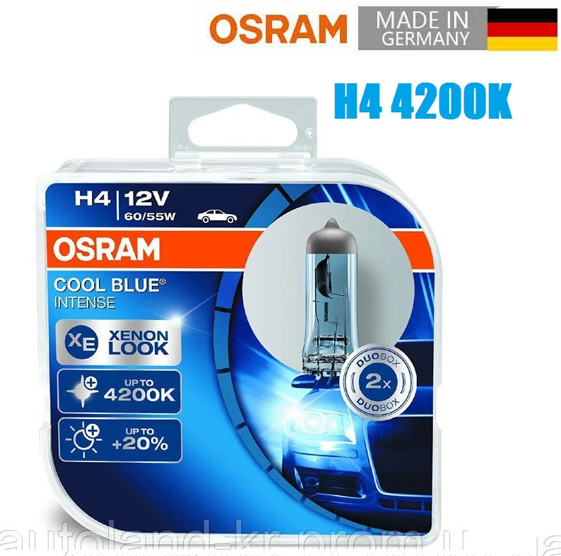 

Автолампы Osram Cool Blue Intence H4 60/55W (64193CBI-HCB)