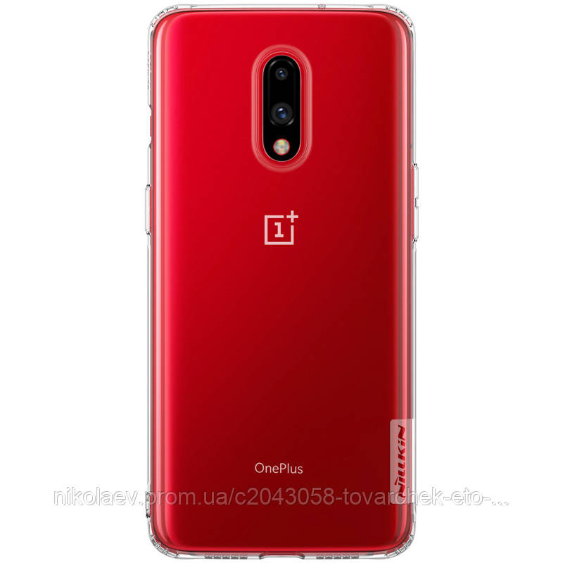 

TPU чехол Nillkin Nature Series для OnePlus 7, Бесцветный (прозрачный)