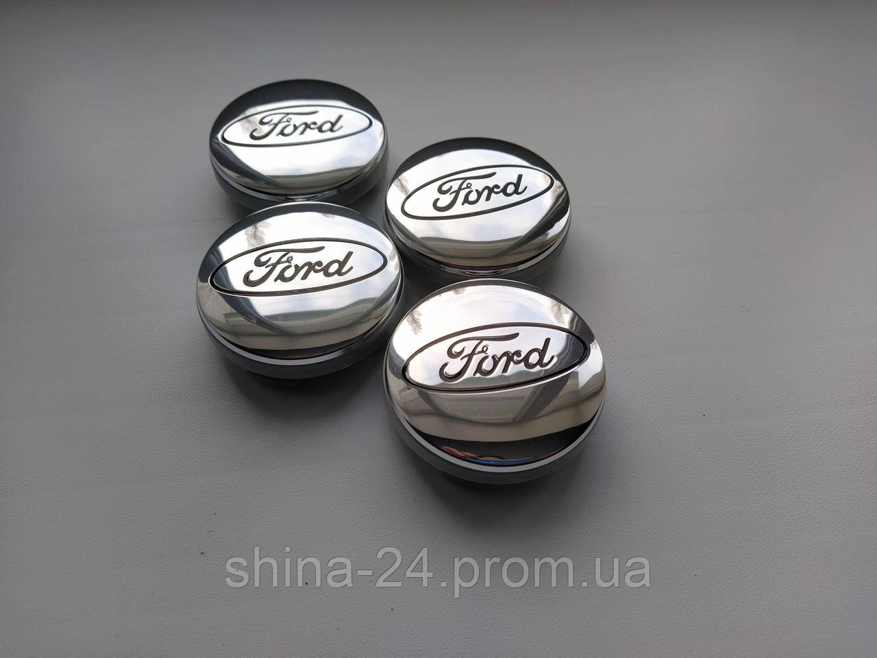 Заглушки в литые диски Ford 54/51/10 мм. 6m21-1003-AA Хром
