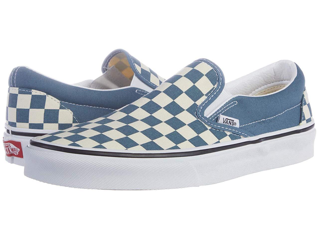 

Кроссовки/Кеды (Оригинал) Vans Classic Slip-On™ (Checkerboard) Blue Mirage/True White