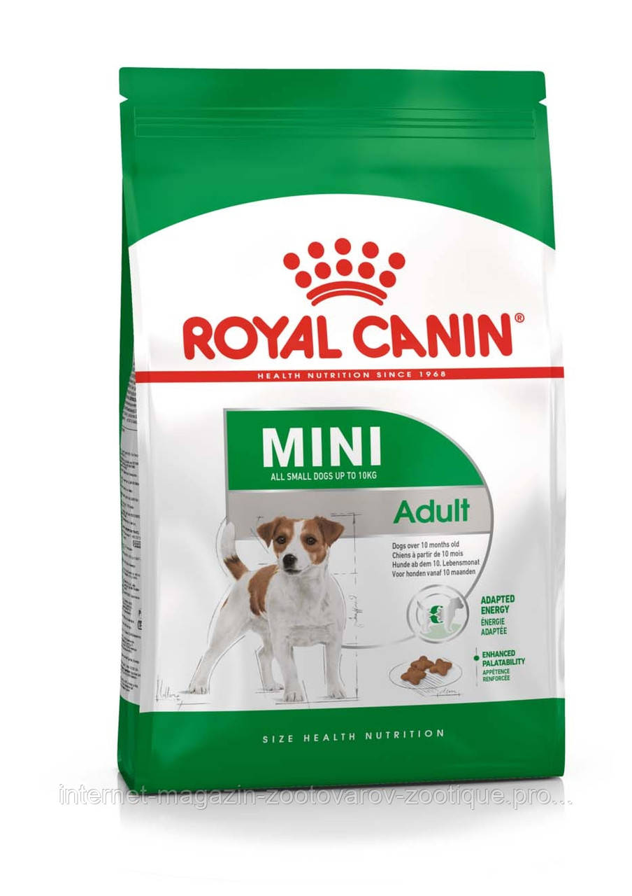 

Royal Canin Mini Adult - корм для собак мелких пород с 10 месяцев до 8 лет 2 кг