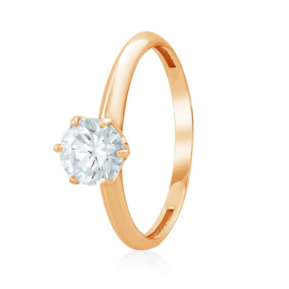 

Кольцо золотое с камнем SWAROVSKI Zirconia "Орлеан", КД4136SW edem