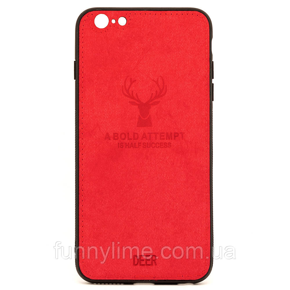 

Чехол Deer для Iphone 6 / 6S бампер накладка Red