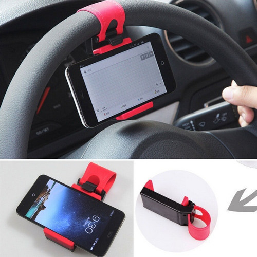 Автомобильный держатель на руль для смартфона, GPS, плеера