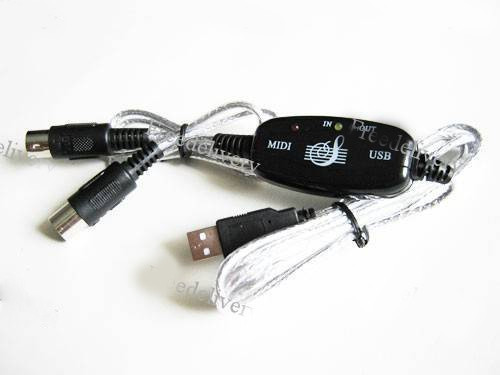 MIDI интерфейс кабель USB, подключение клавиатуры