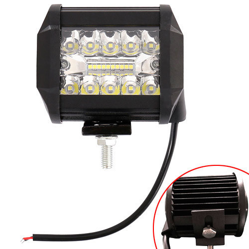 Светодиодная LED панель фара дополнительного света для авто 4” 1