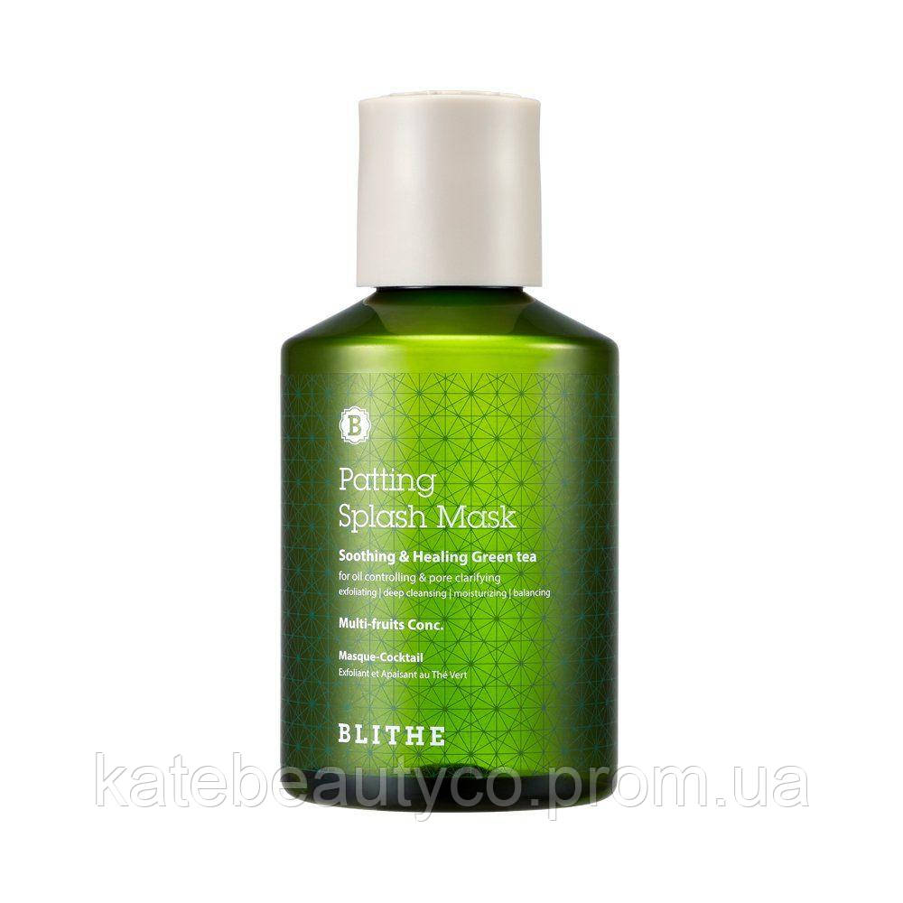 

Cплэш-маска для лица с экстрактом зелёного чая Blithe Patting Splash Mask Soothing & Healing Green Tea 150 мл