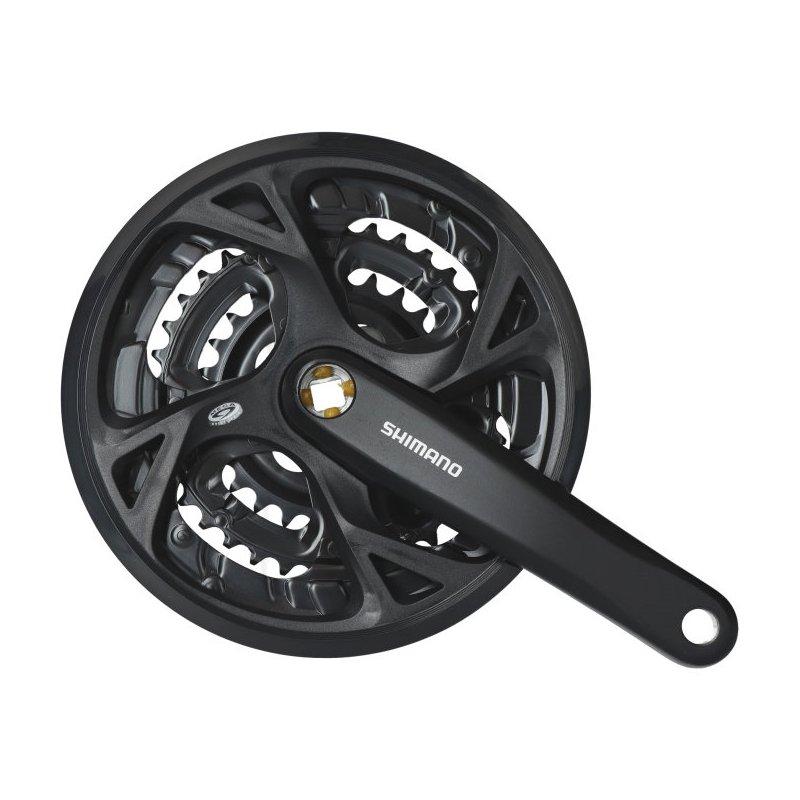 

Шатуни Shimano FC-M371 175 мм 48х36х26 під квадрат з захистом чорний