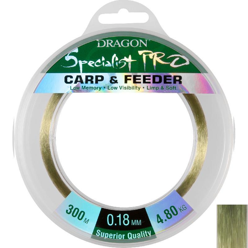 

Леска рыболовная Dragon Specialist Pro Carp & Feeder 300м / 0,23мм / 6,55кг (TDC-31-09-123)