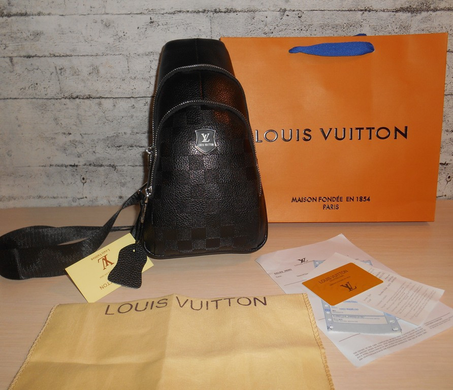 Сумка слинг рюкзак портфель Louis Vuitton кожа, Франция