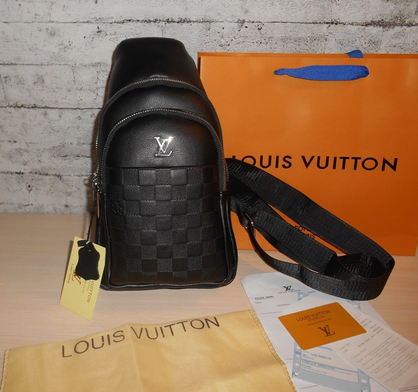 Сумка слинг рюкзак портфель Louis Vuitton кожа, Франция