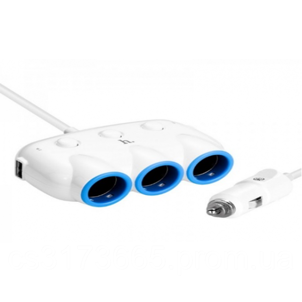 

Автомобильный разветвитель тройник UTM с 12/24V USB