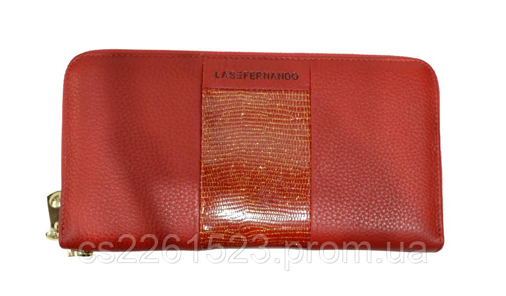 Жіночий гаманець з натуральної шкіри Las Fernando (10.5x20x2.5 см)