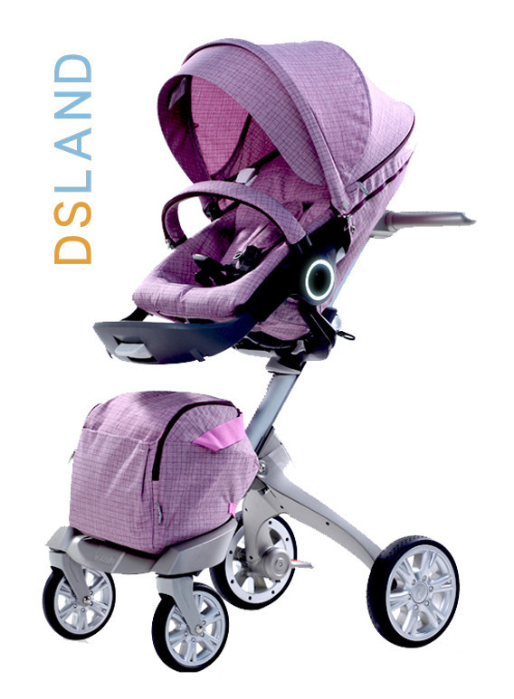 

Коляска с Люлькой DSLAND (stokke) Xplory V6 light purple. Подстаканник и Зонт в ПОДАРОК!!!, Светло-фиолетовый