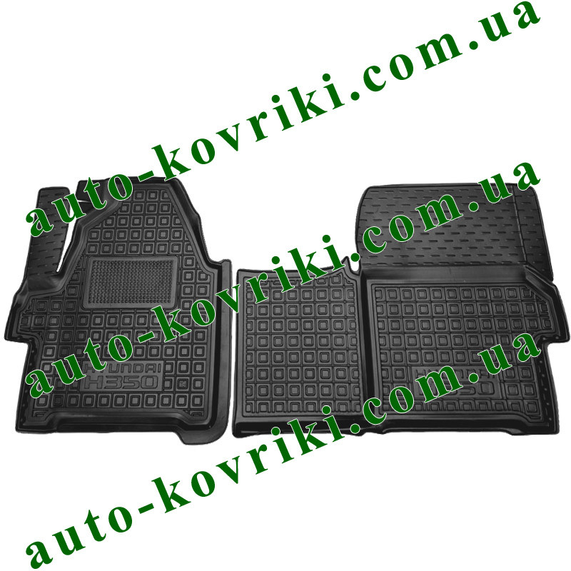 

Резиновые коврики в салон Hyundai H350 2014- (1+1) (Avto-Gumm), Черный