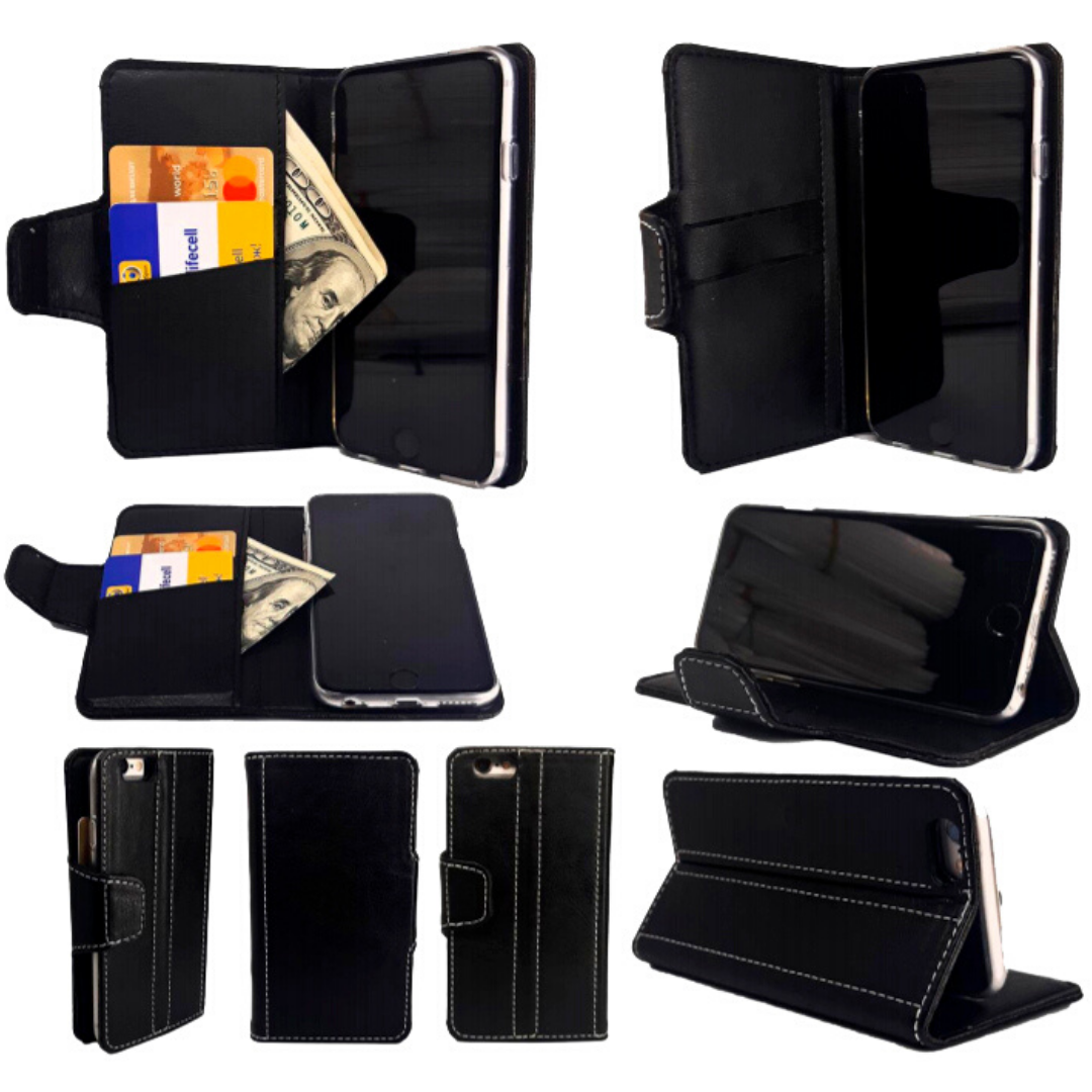 

Чехол-книжка с силиконовым бампером и кармашками для Lenovo A6020/Vibe K5/K5 Plus Black