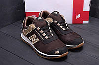 Мужские кожаные кроссовки New Balance Clasic Brown коричневые замшевые 40,41,42,43,44,45​