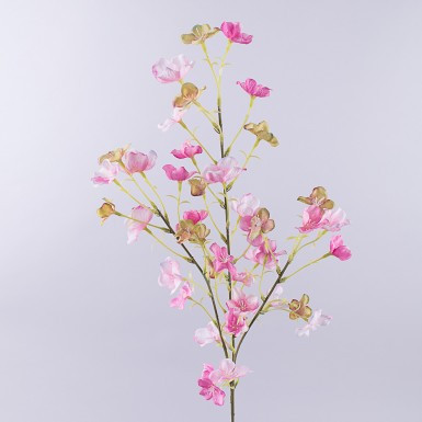 Ветка с цветами розовая  Цветы искусственные