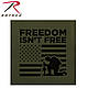 Футболка  мужская патриотическая "Freedom Isn't Free" - Свобода не бесплатна  цвет олива    Rothco США -XL, фото 3