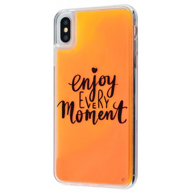 

TPU+PC чехол Lovely Stream Neon sand для Apple iPhone X / XS (5.8"), Enjoy every moment