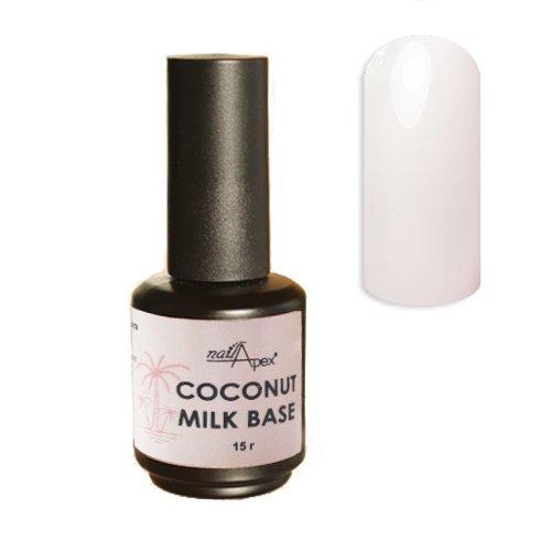 

NailApex Coconut Milk Base База молочно-рожевого кольору, 15 мл