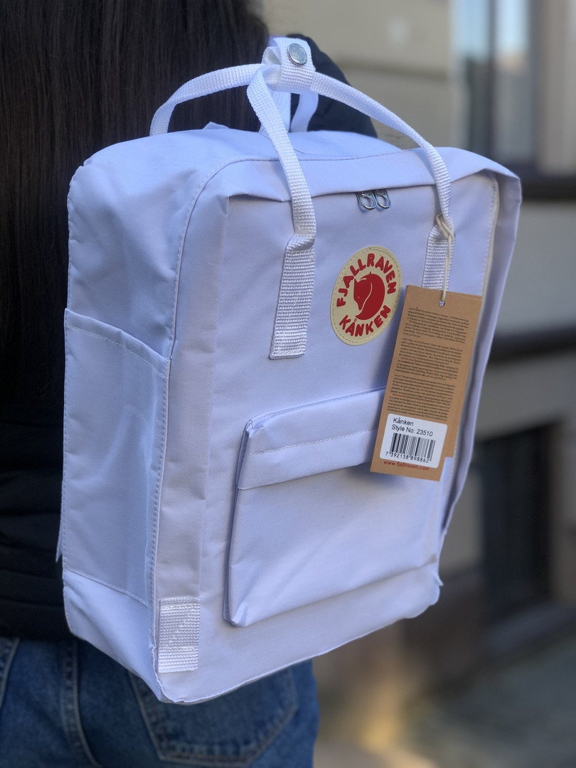 

Рюкзак Fjallraven Kanken Classic White Рефлективный! портфель канкен 1в1 как Оригинал!