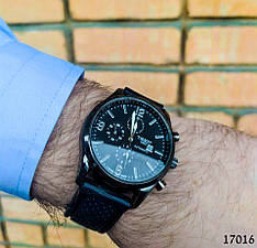 Часы мужские в стиле Tissot. Мужские наручные часы черного цвета. Часы с черным циферблатом Годинник чоловічий