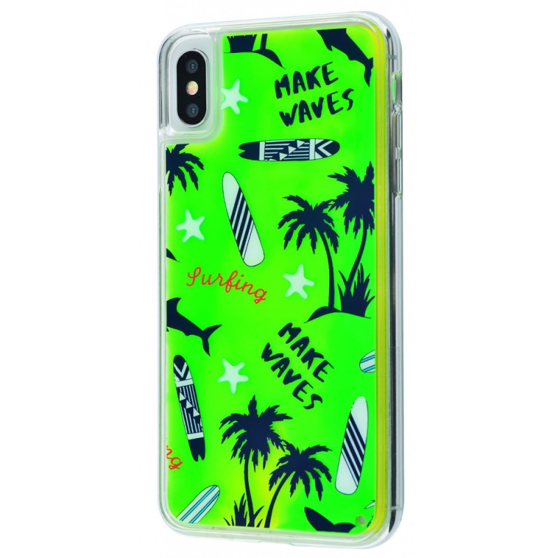 

TPU+PC чехол Lovely Stream Neon sand для Apple iPhone X / XS (5.8"), Make waves