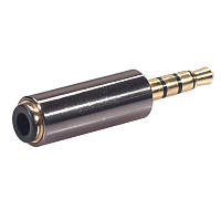 Аудіо перехідник CTIA - OMTP 3.5 мм 4 pin для гарнітур - навушників Protech A2, фото 1