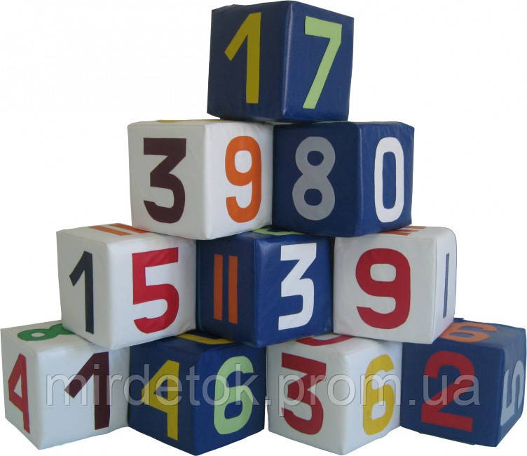 

Набор кубиков Цифры разноцветные