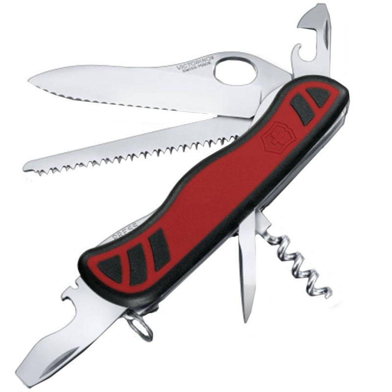 Нож складной, мультитул Victorinox Forester One Hand (111мм, 10 функций), красно-черный 0.8361.MWС