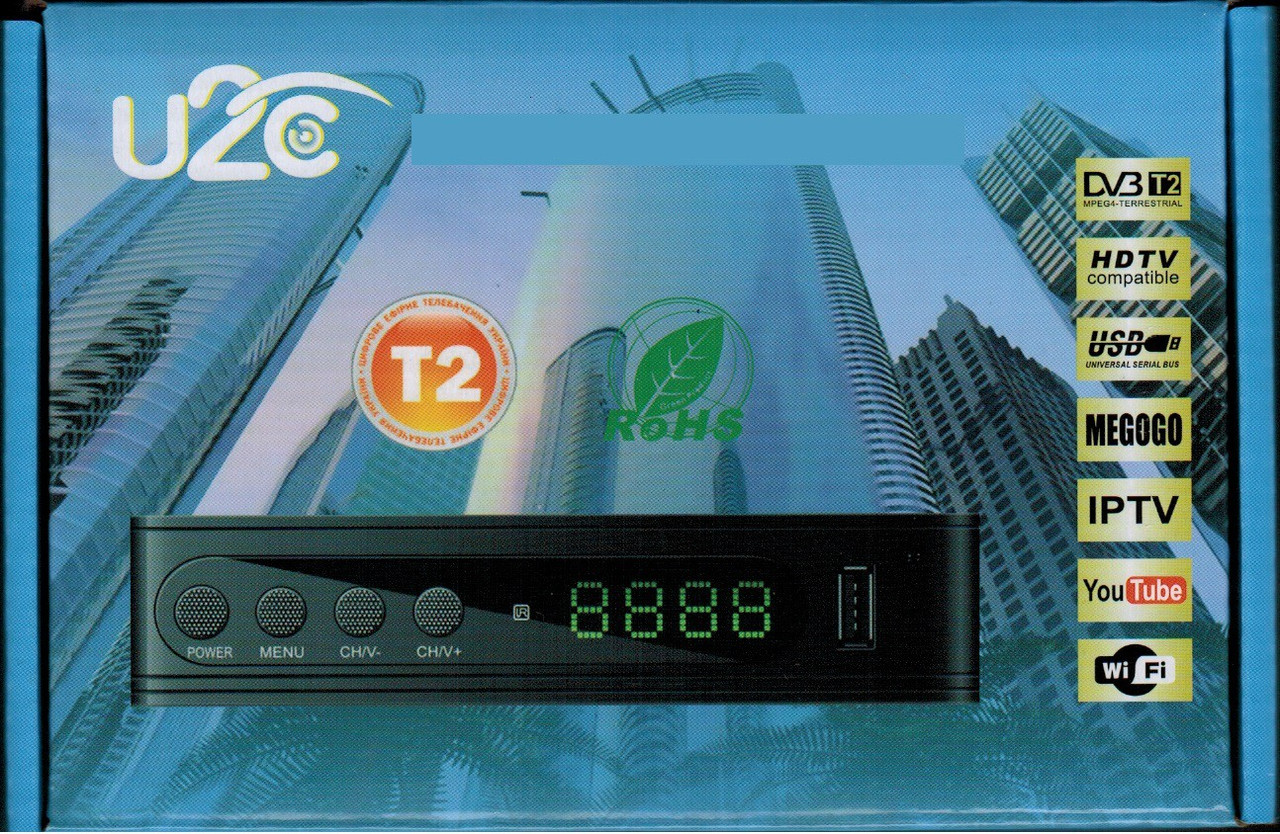 Цифровой эфирный DVB-Т2 ресивер U2C тюнер для теле-программ в FullHD кНет в наличии
