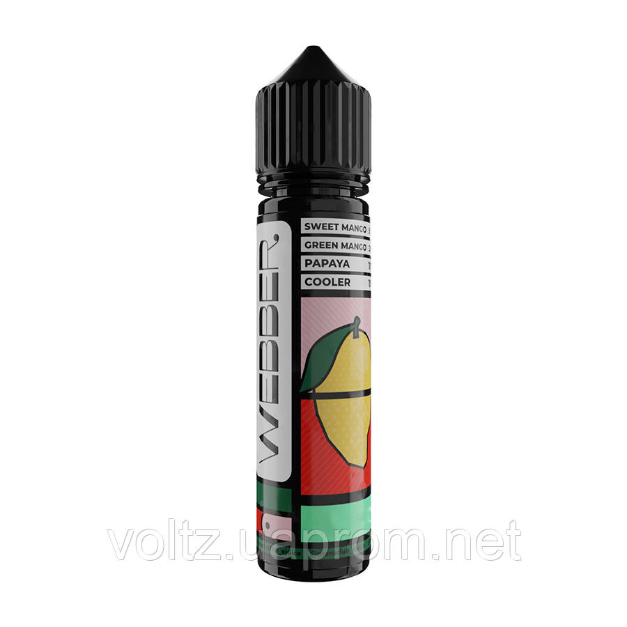 

Жидкость для электронных сигарет Men's Club Webber Mango Papaya 1.5 мг 60 мл