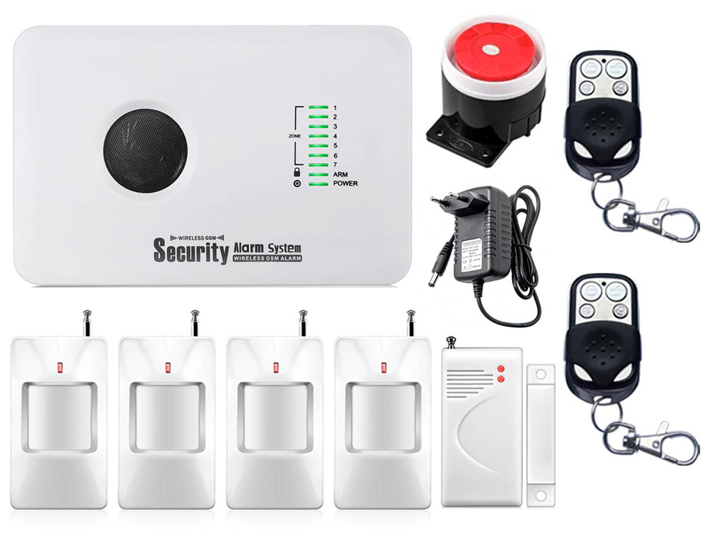 

Комплект сигнализации GSM Alarm System G10C modern plus для 4-комнатной квартиры (YFGBVF27FHGV)