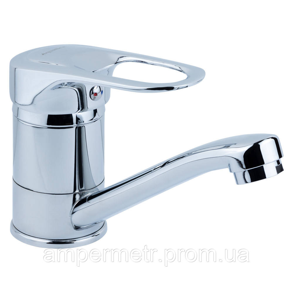 

Смеситель MJ Ø40 для кухни гусак прямой 150мм на шпильке AQUATICA (MJ-2B129C)
